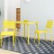 Cosco Novogratz Poolside Gossip Collection, June Outdoor/Indoor Square Dining Table, Yellow 88956YLW1E - alternate 5